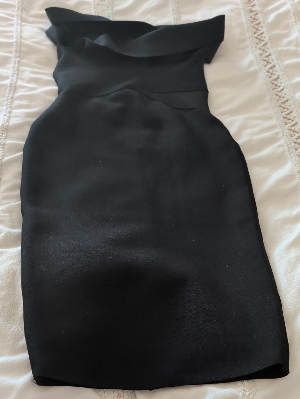Strapless Black Bodycon Dress